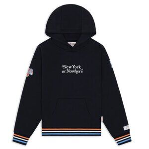 NYON x Knicks Black Embroidered Motto Hoodie